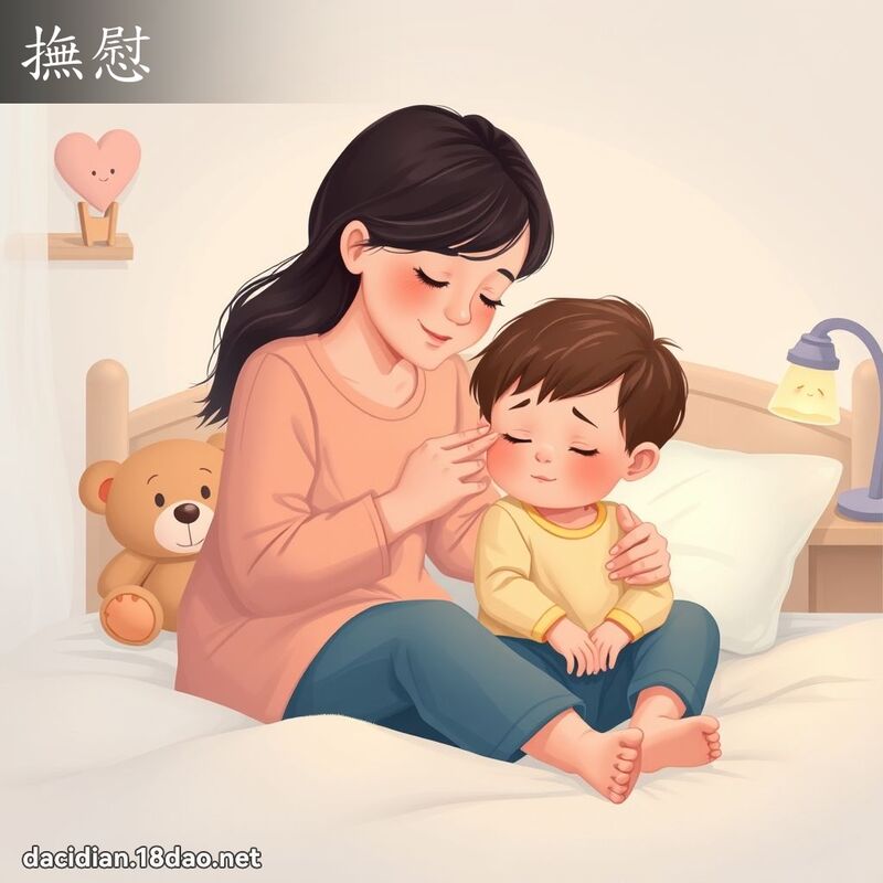 撫慰 - 國語大辭典配圖