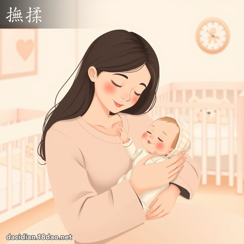 撫揉 - 國語大辭典配圖