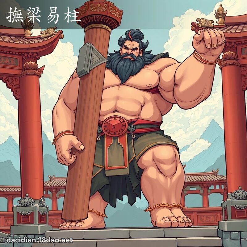 撫梁易柱 - 國語大辭典配圖