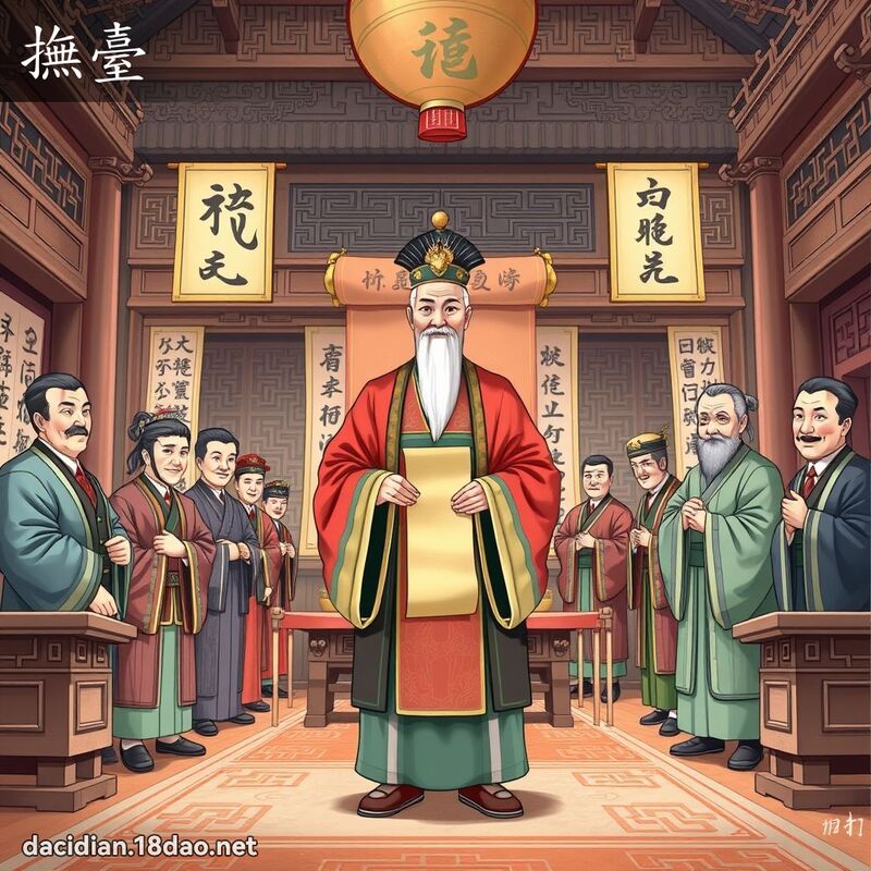 抚台 - 国语大辞典配图