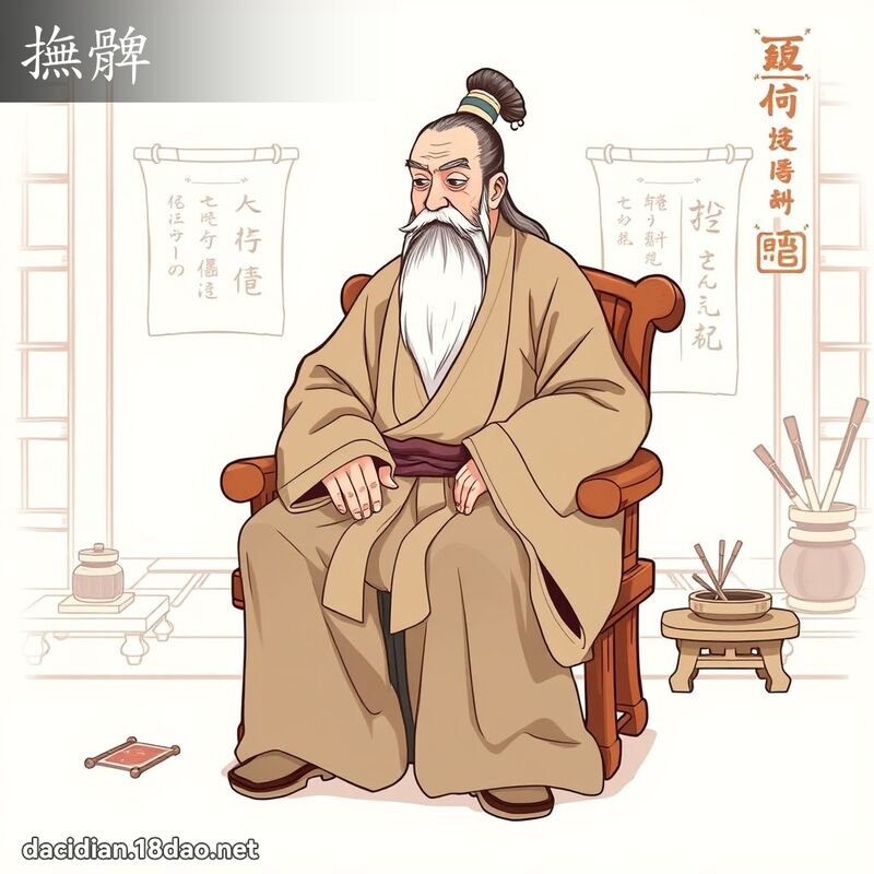 撫髀 - 國語大辭典配圖