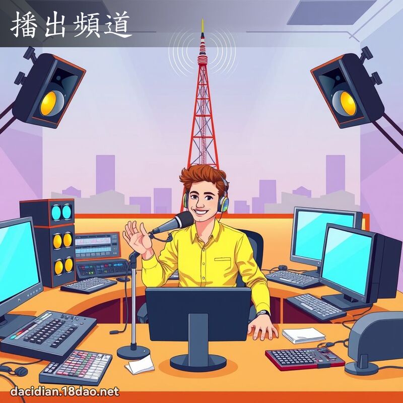 播出频道 - 国语大辞典配图
