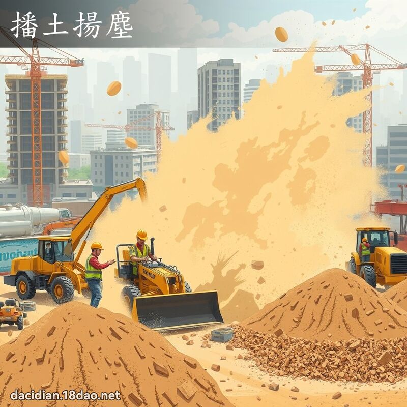 播土揚塵 - 國語大辭典配圖