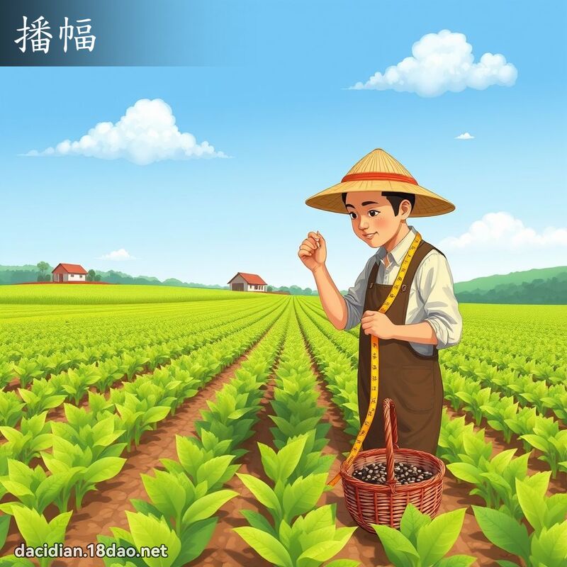 播幅 - 國語大辭典配圖