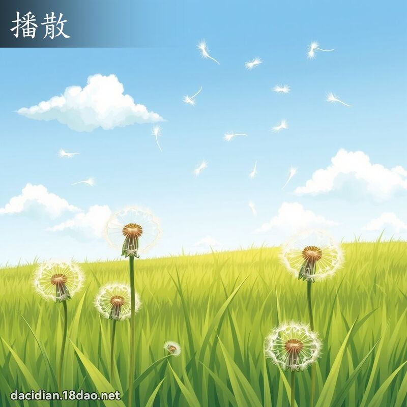 播散 - 國語大辭典配圖