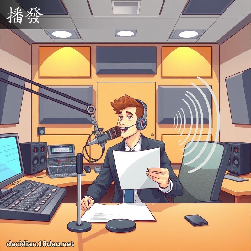 播发 - 国语大辞典配图