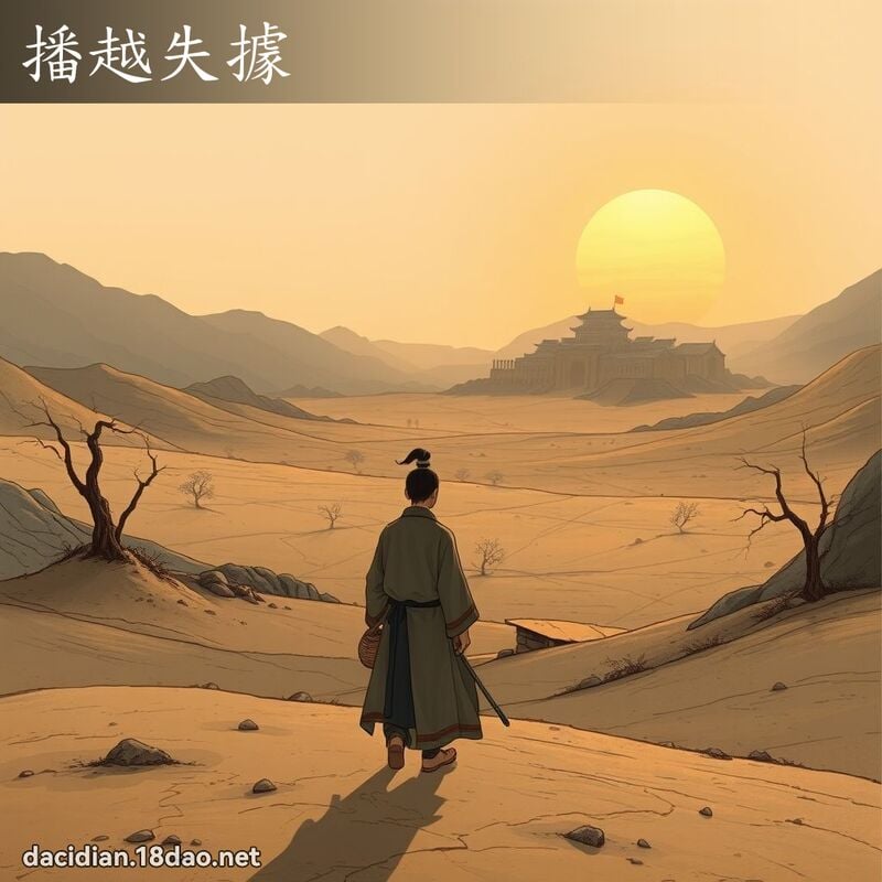 播越失据 - 国语大辞典配图
