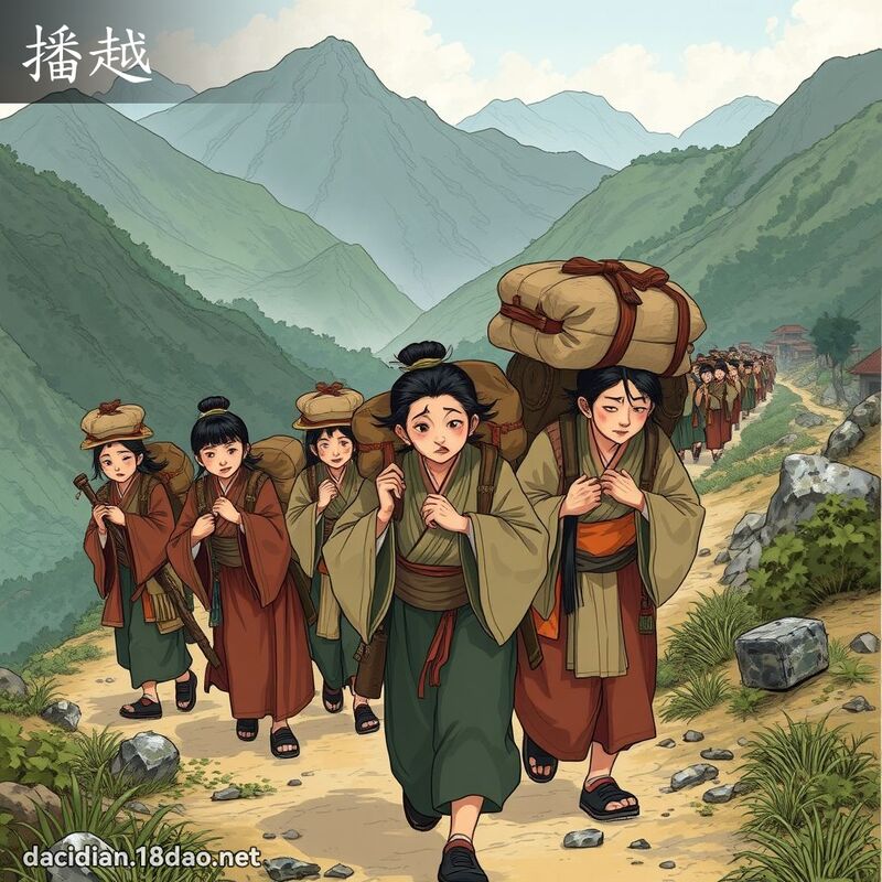 播越 - 國語大辭典配圖