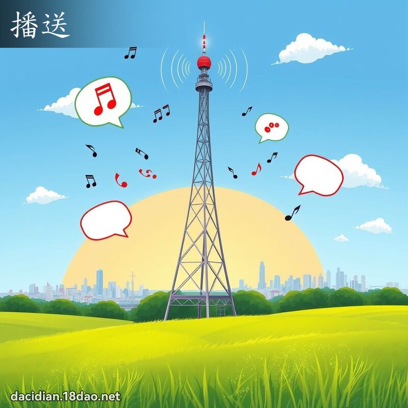 播送 - 国语大辞典配图