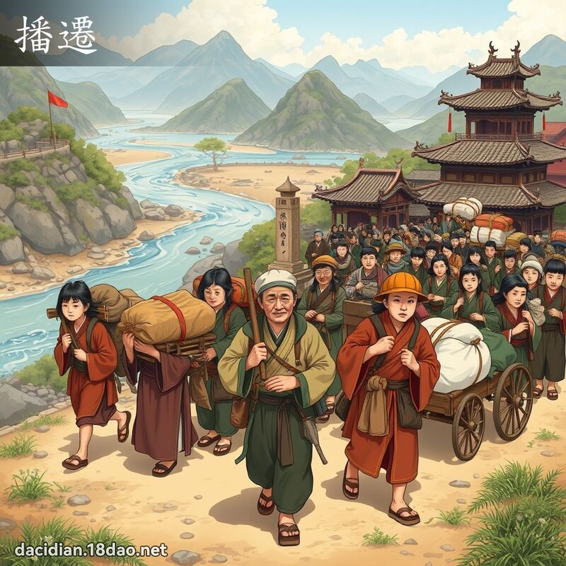 播迁 - 国语大辞典配图