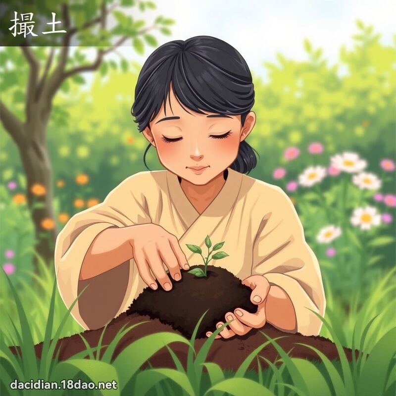 撮土 - 國語大辭典配圖