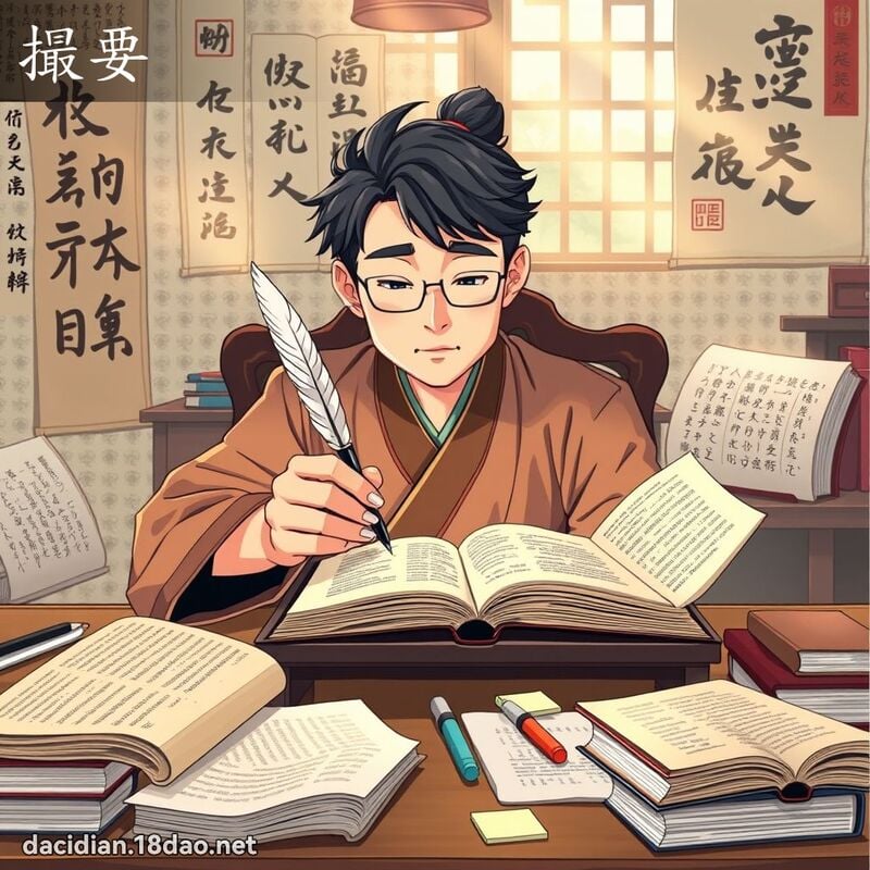 撮要 - 国语大辞典配图