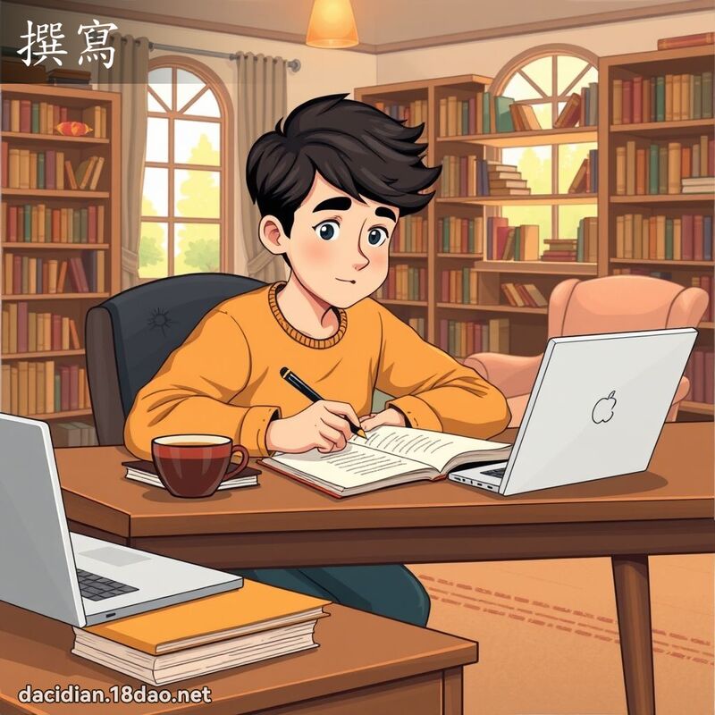 撰写 - 国语大辞典配图