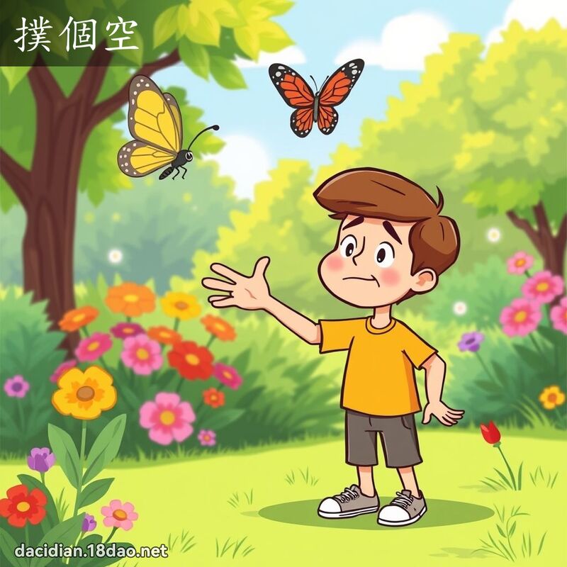 撲個空 - 國語大辭典配圖