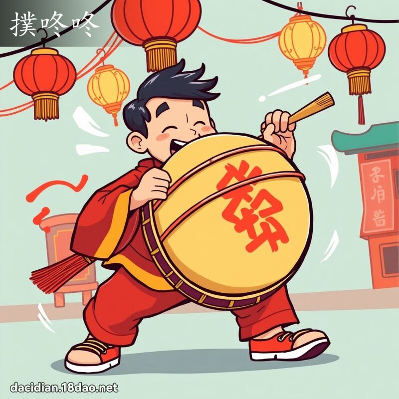 扑咚咚 - 国语大辞典配图
