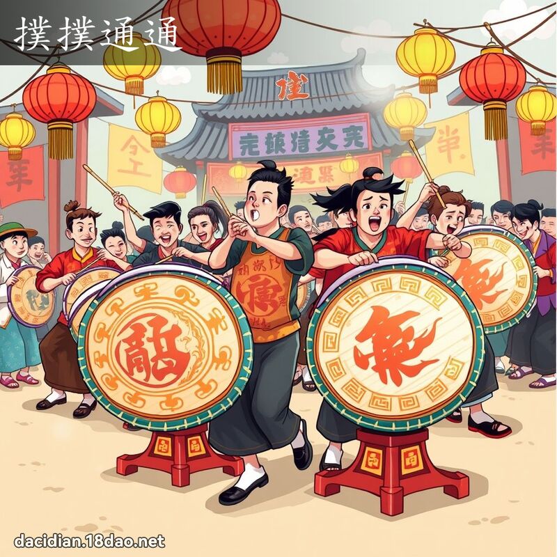 扑扑通通 - 国语大辞典配图