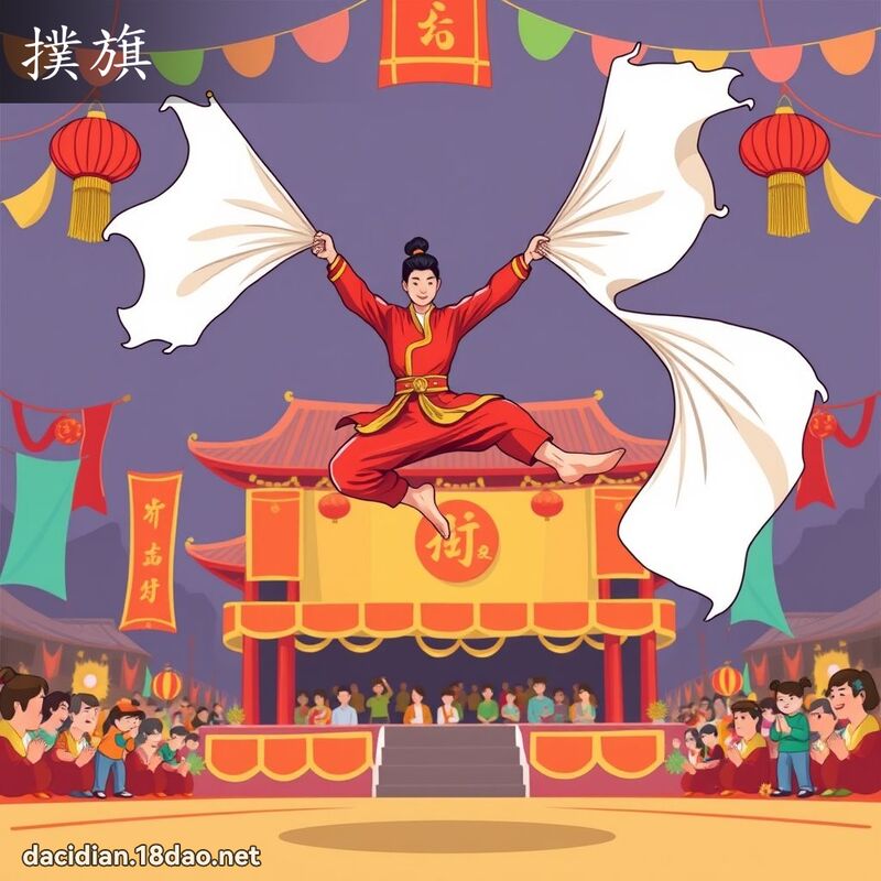 扑旗 - 国语大辞典配图