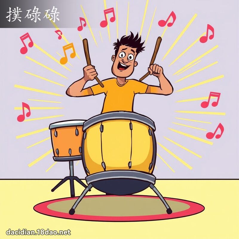 扑碌碌 - 国语大辞典配图