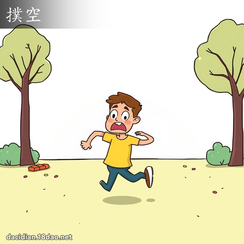 撲空 - 國語大辭典配圖