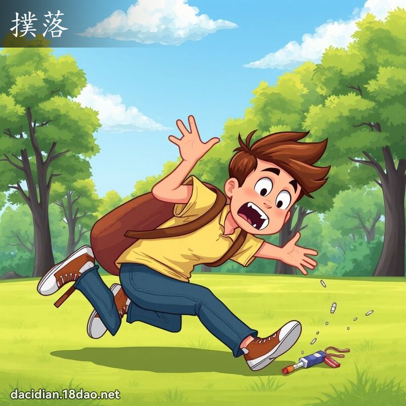扑落 - 国语大辞典配图