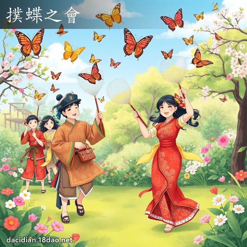 撲蝶之會 - 國語大辭典配圖