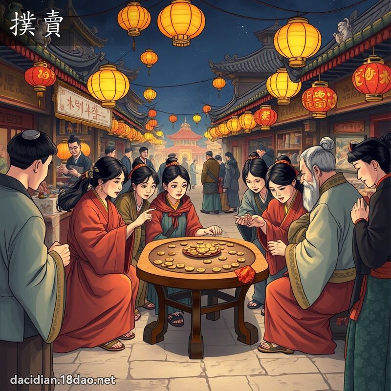 撲賣 - 國語大辭典配圖
