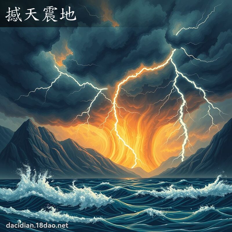 撼天震地 - 国语大辞典配图