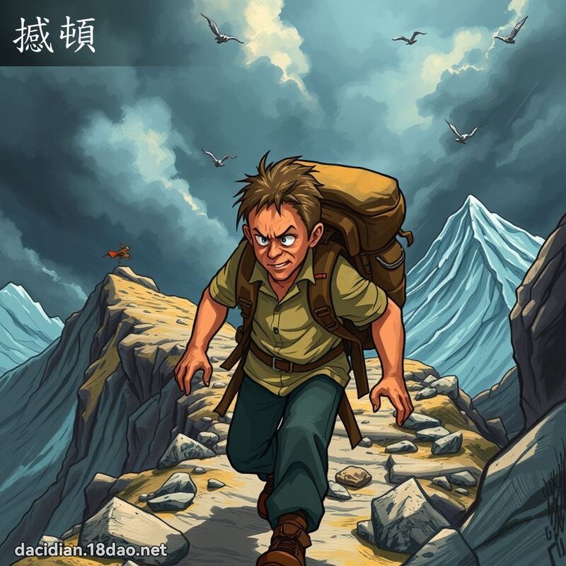 撼顿 - 国语大辞典配图