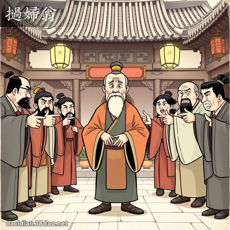 挝妇翁 - 国语大辞典配图