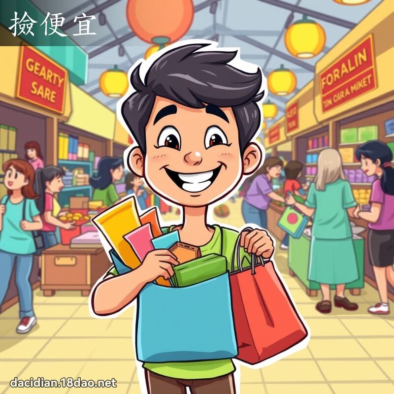 撿便宜 - 國語大辭典配圖