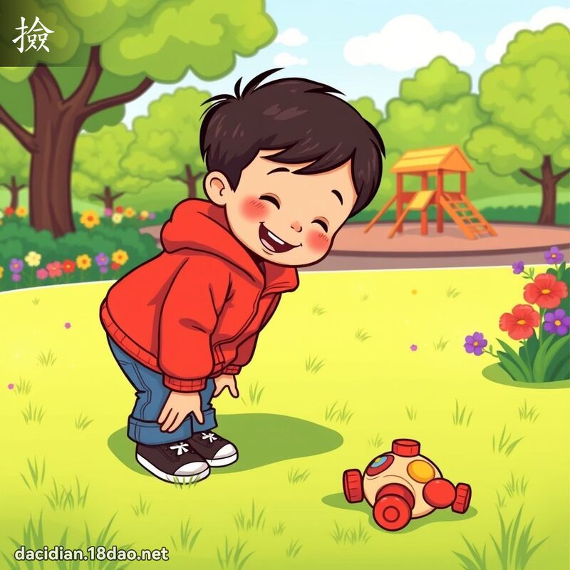 撿 - 國語大辭典配圖
