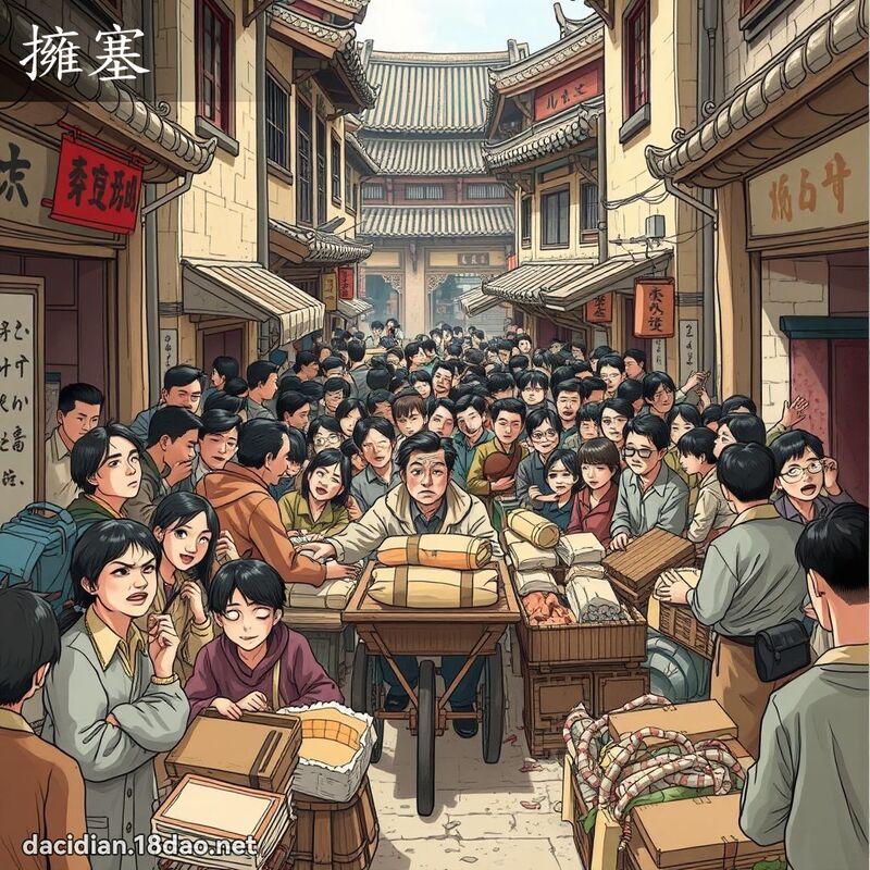 拥塞 - 国语大辞典配图
