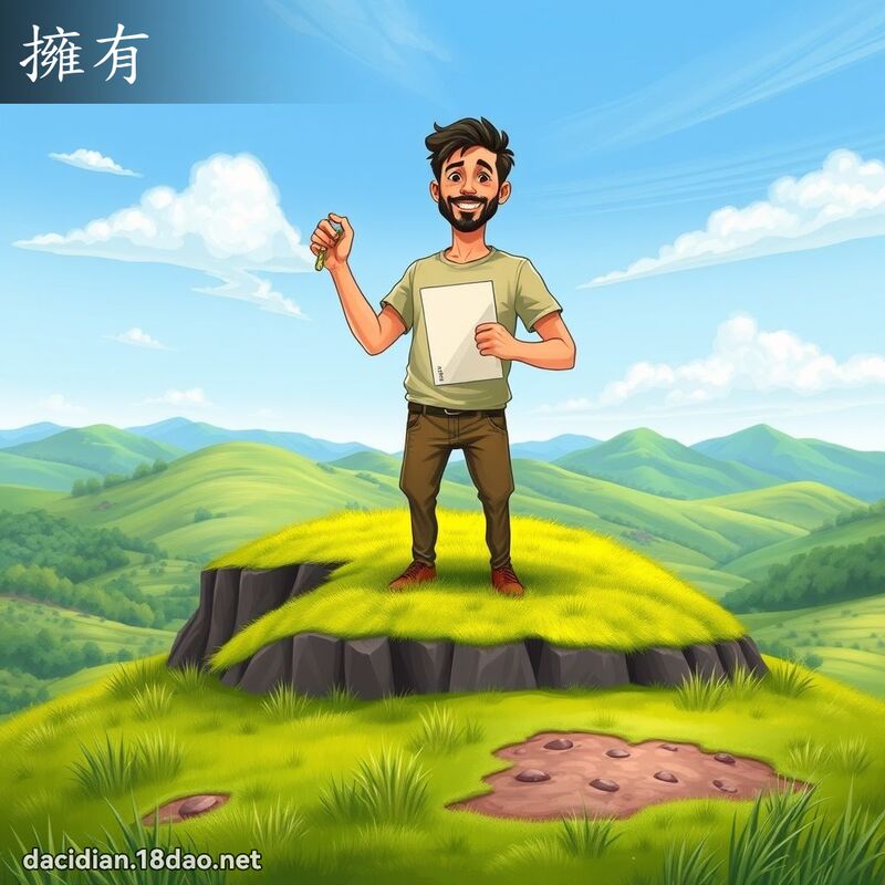 擁有 - 國語大辭典配圖