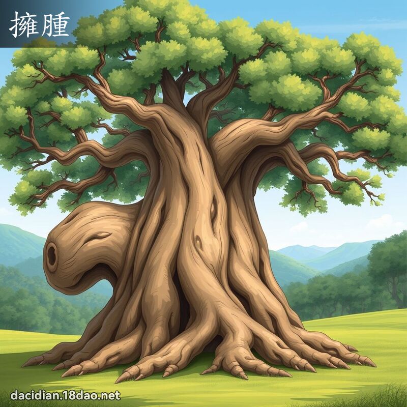 拥肿 - 国语大辞典配图