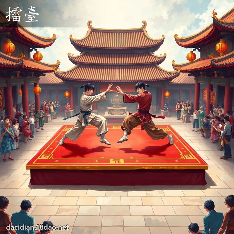 擂臺 - 國語大辭典配圖