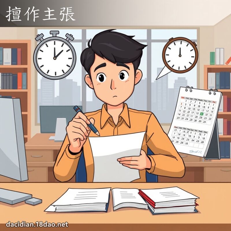 擅作主张 - 国语大辞典配图