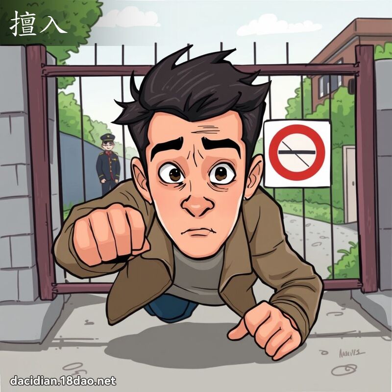 擅入 - 国语大辞典配图