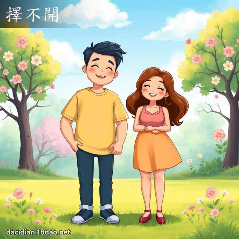 擇不開 - 國語大辭典配圖