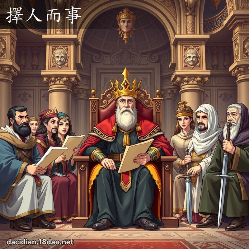 择人而事 - 国语大辞典配图