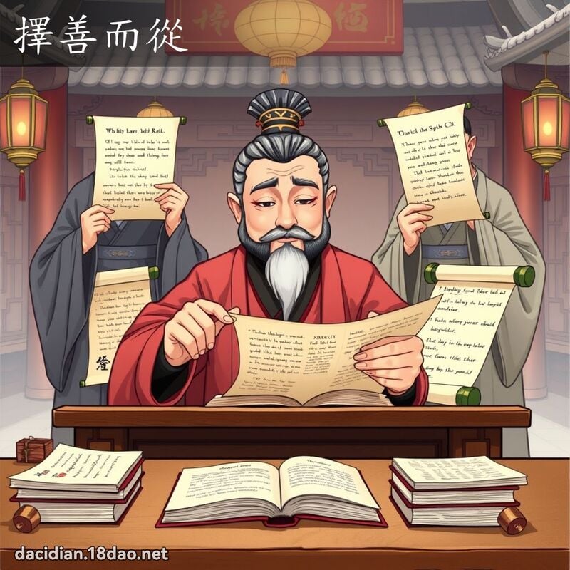 擇善而從 - 國語大辭典配圖
