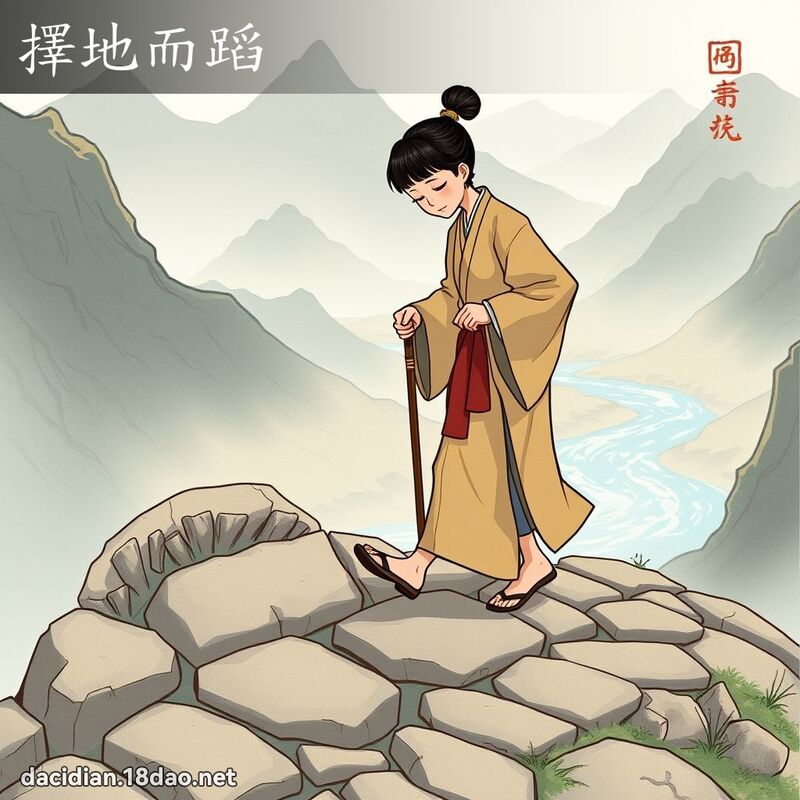 擇地而蹈 - 國語大辭典配圖
