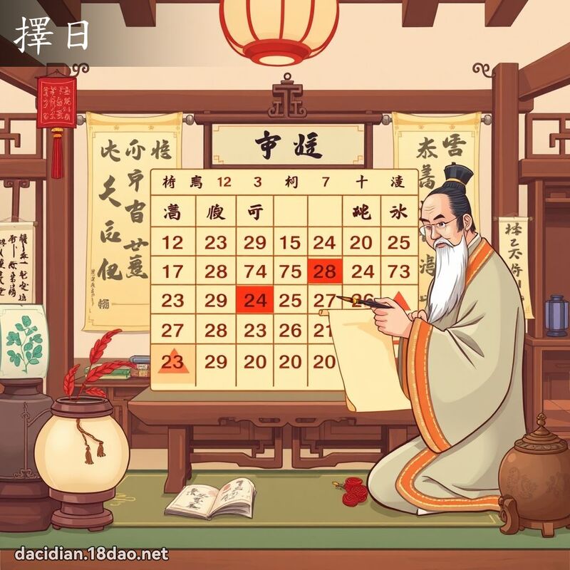 擇日 - 國語大辭典配圖