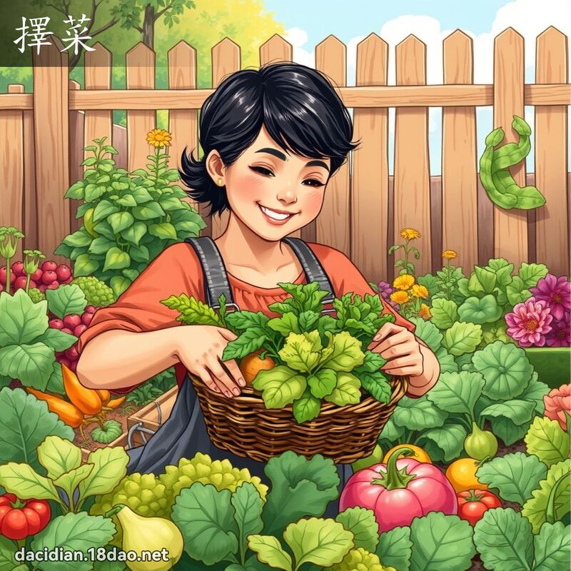 擇菜 - 國語大辭典配圖