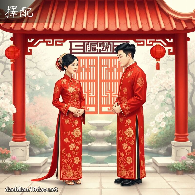 擇配 - 國語大辭典配圖