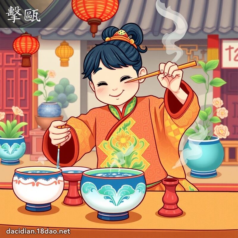 擊甌 - 國語大辭典配圖