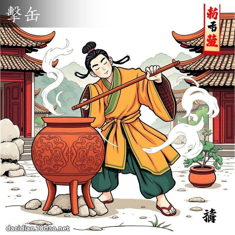 擊缶 - 國語大辭典配圖