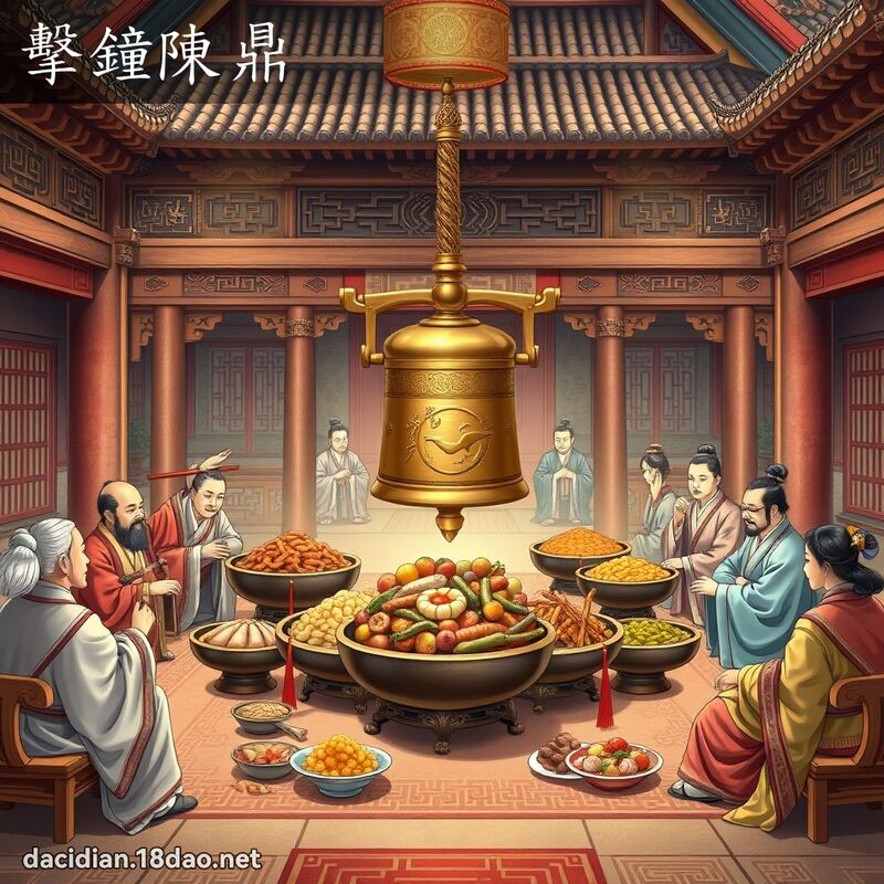 擊鐘陳鼎 - 國語大辭典配圖