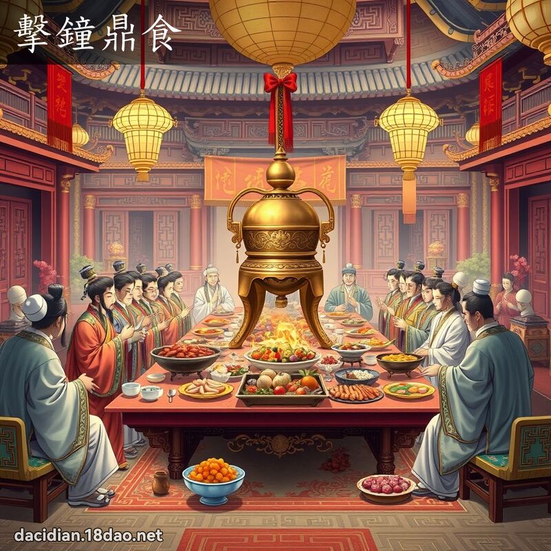 击钟鼎食 - 国语大辞典配图