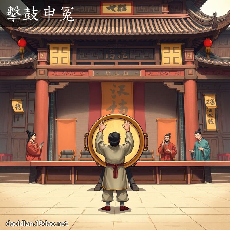 擊鼓申冤 - 國語大辭典配圖