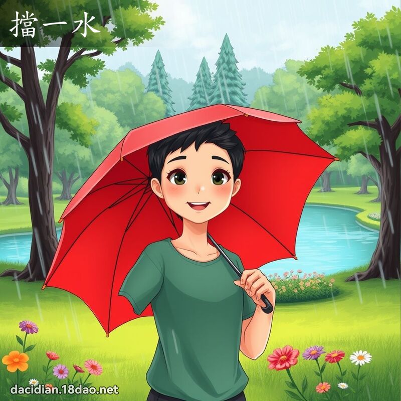 擋一水 - 國語大辭典配圖